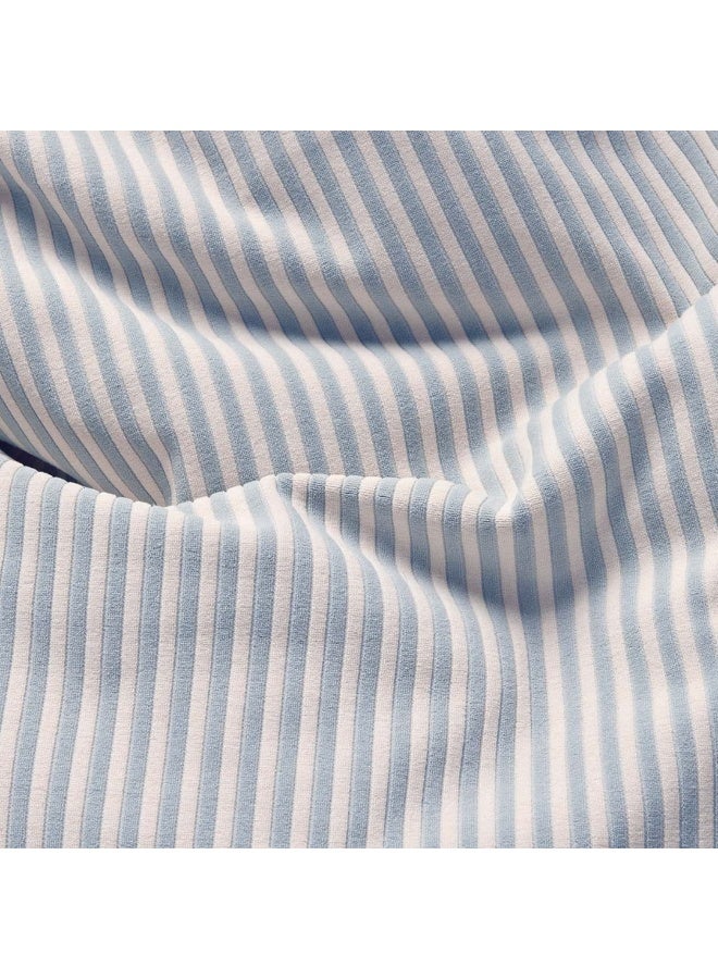 Fatboy Original Slim Terry Bean Bag | Super soft | Sturdy & durable | Washable outer bag | Pilling resistant | Designed for indoor use | Expanded Polystyrene (EPS) | 155 x 120 cm | Blizzard Blue Creme - Image 4